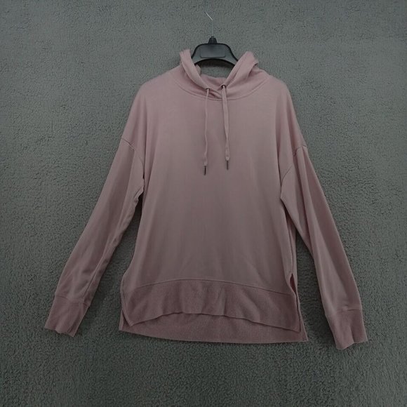 Gaiam Shirt Womens Medium Pink Stretch Pull Over Sweater Soft‎ Hoodie Yoga - Picture 1 of 6